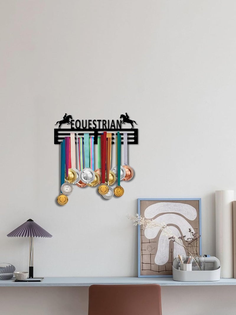 Resama Medal Hanger Holder Display Wall Rack Frame Shelf-Medal Hanger Awards Ribbon Soccer,Gymnastics,Holder Display Rack for 60 Medals - Image 3